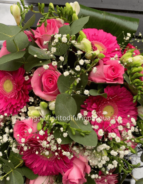 bouquet di gerbere e rose